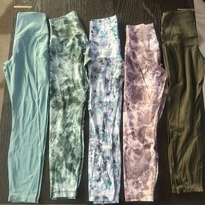 lululemon athletica Assorted Color Leggings Set